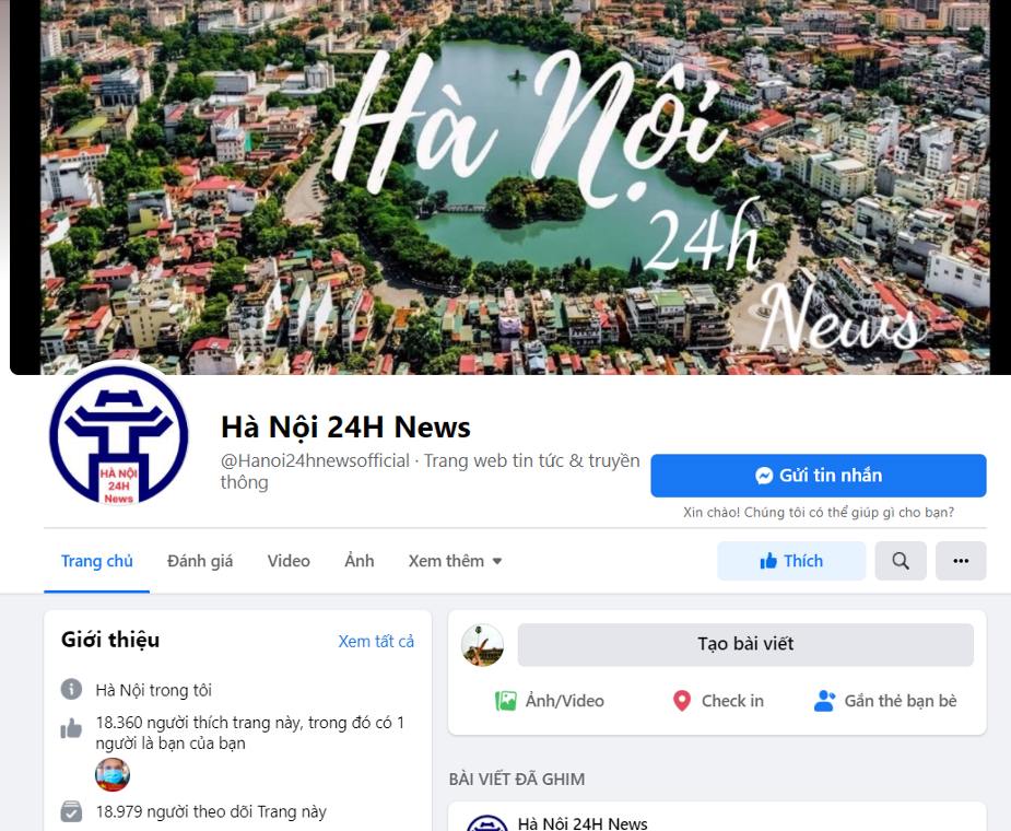 ha noi xu ly nghiem cac trang nhom co tinh gia mao thong tin cua chinh quyen thanh pho