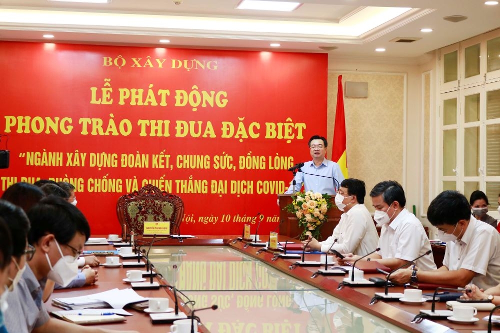 Bộ Xây dựng phát động phong trào thi đua đặc biệt toàn Ngành phòng, chống và chiến thắng đại dịch Covid-19