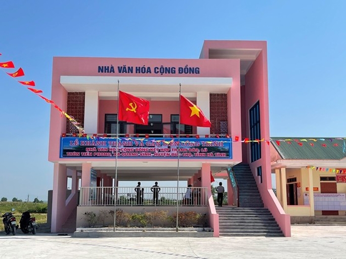 ha tinh them nhieu nha van hoa cong dong duoc hoan thanh va dua vao su dung