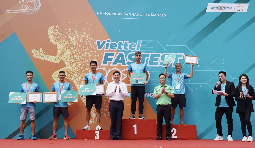 viettel fastest 2020 450 trieu dong ung ho chuong trinh trai tim cho em