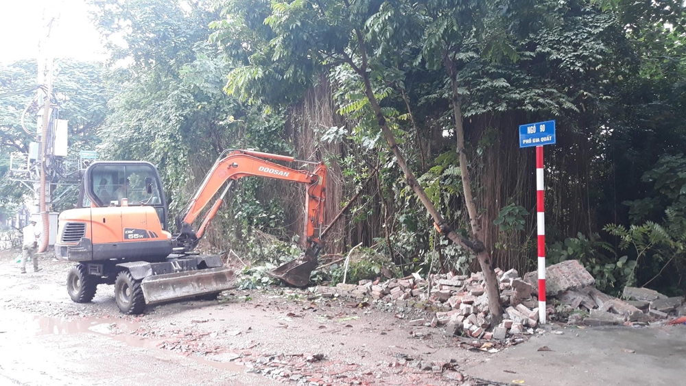 Long Biên (Hà Nội): Hoàn thành cưỡng chế giải phóng mặt bằng dự án nhà ở xã hội Thượng Thanh