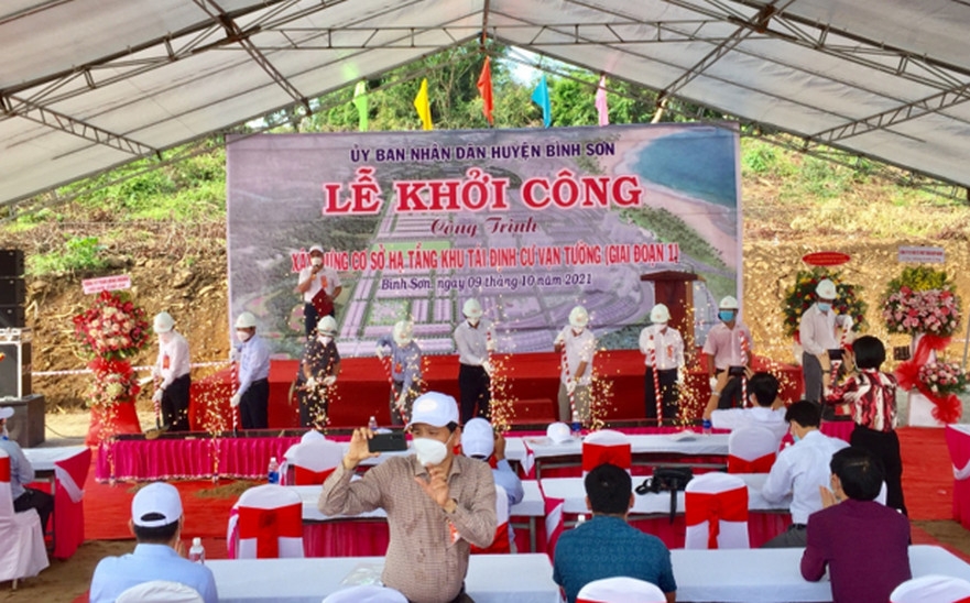 quang ngai khoi cong giai doan 1 du an khu tai dinh cu van tuong