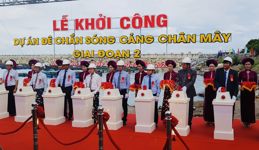 Thừa Thiên - Huế: Khởi công xây dựng đê chắn sóng cảng Chân Mây 757 tỷ đồng