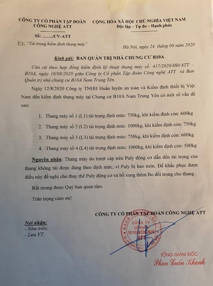 cau giay ha noi su co thang may tai chung cu b10a nam trung yen nguyen nhan do dau