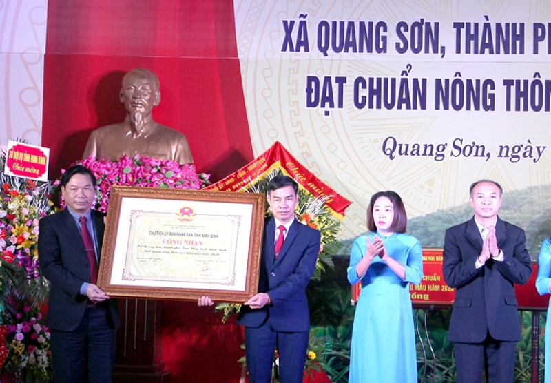 tam diep ninh binh quang son duoc cong nhan xa dat chuan nong thon moi kieu mau 2020