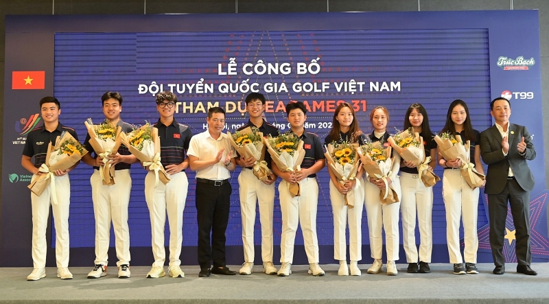 cong bo 9 guong mat xuat sac doi tuyen golf viet nam tham su sea games 23