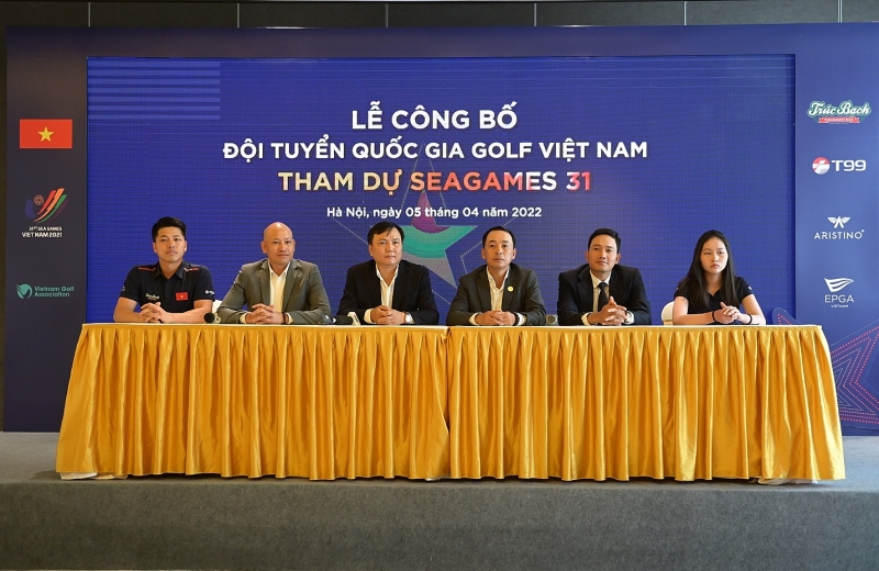 cong bo 9 guong mat xuat sac doi tuyen golf viet nam tham su sea games 23