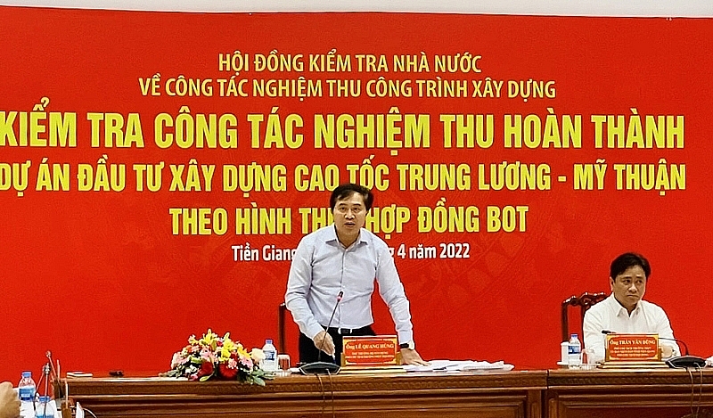 hoi dong kiem tra nghiem thu cac cong trinh trong diem phia nam