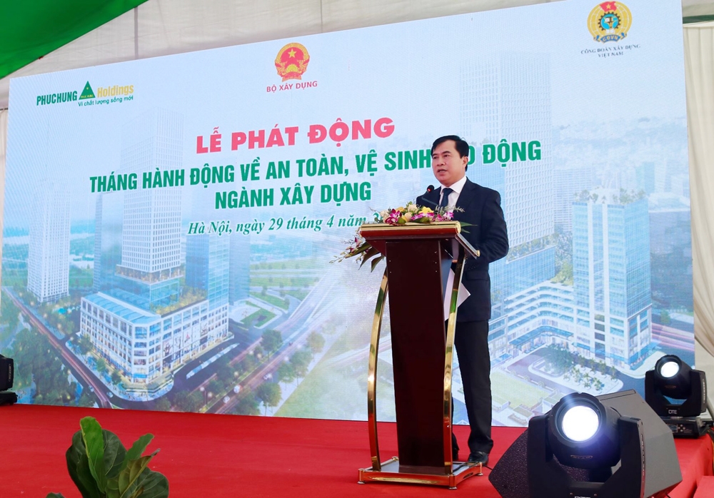 Lễ phát động Tháng hành động về an toàn vệ sinh lao động ngành Xây dựng năm 2022