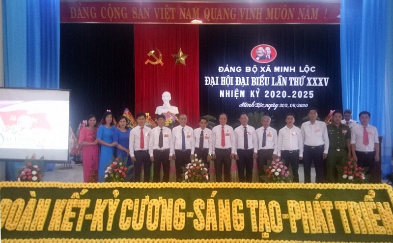 dang bo xa minh loc thanh hoa doan ket ky cuong sang tao phat trien trong nhiem ky moi