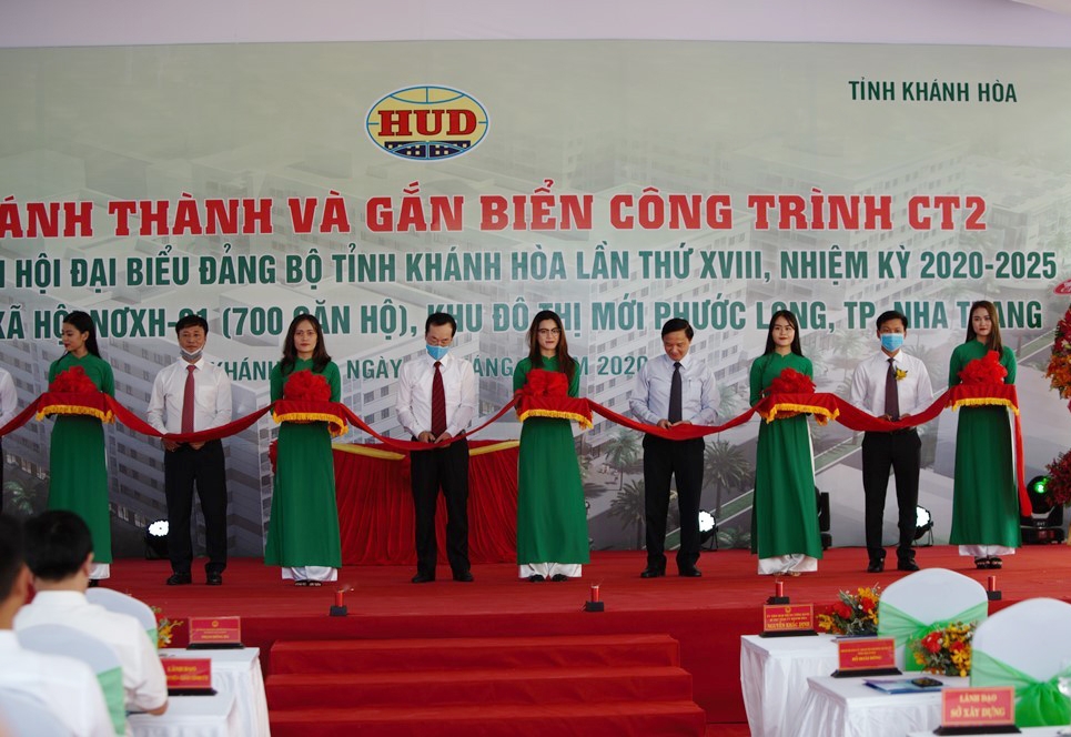 Khánh Hòa: Khánh thành và gắn biển công trình CT2 - dự án nhà ở xã hội 01 Khu đô thị mới Phước Long