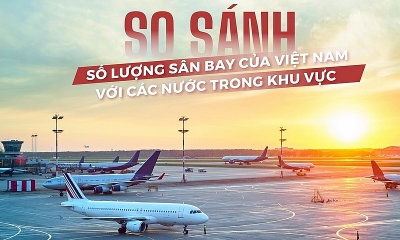 So sánh số lượng sân bay của Việt Nam với các nước trong khu vực