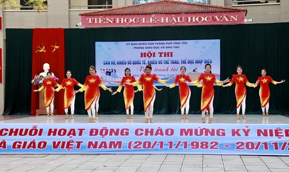 vinh yen vinh phuc to chuc hoi thi dan vu khieu vu quoc te khieu vu the thao the duc nhip dieu