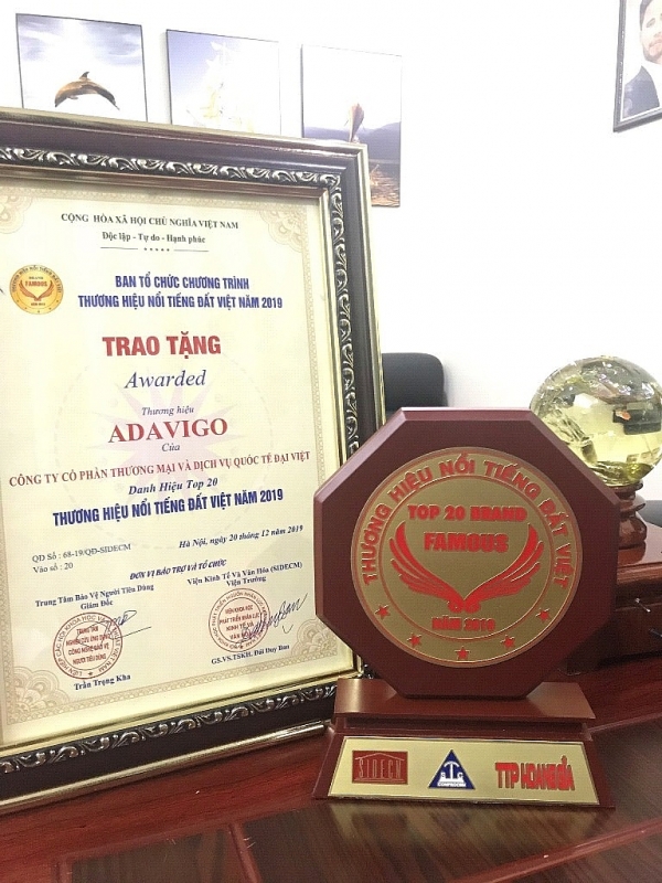 adavigo nhan cu dup 2 giai thuong lon trong su kien hang viet tot duoc nguoi viet tin dung nam 2019