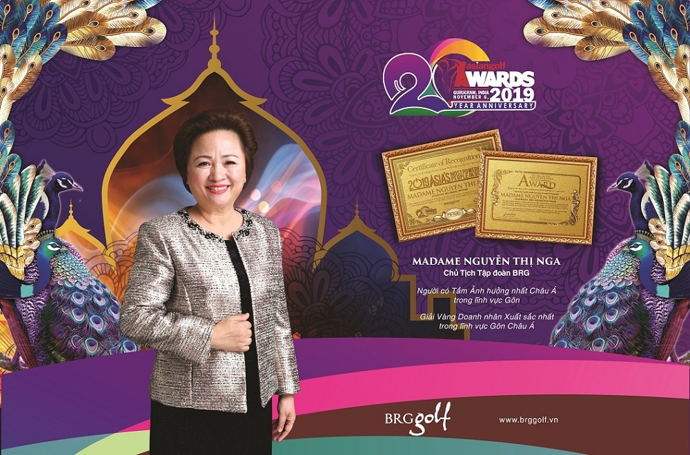 chu tich tap doan brg madame nguyen thi nga gianh nhieu giai thuong lon tai asian golf awards 2019