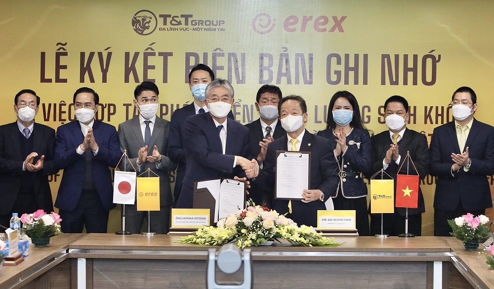 T&T Group và Tập đoàn EREX (Nhật Bản) hợp tác phát triển năng lượng sinh khối tại Việt Nam