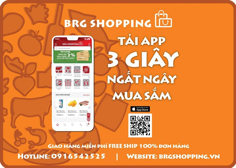 brg mo them 9 cua hang ban le hapro food thuoc chuoi brgmart va chinh thuc trien khai ung dung brg shopping