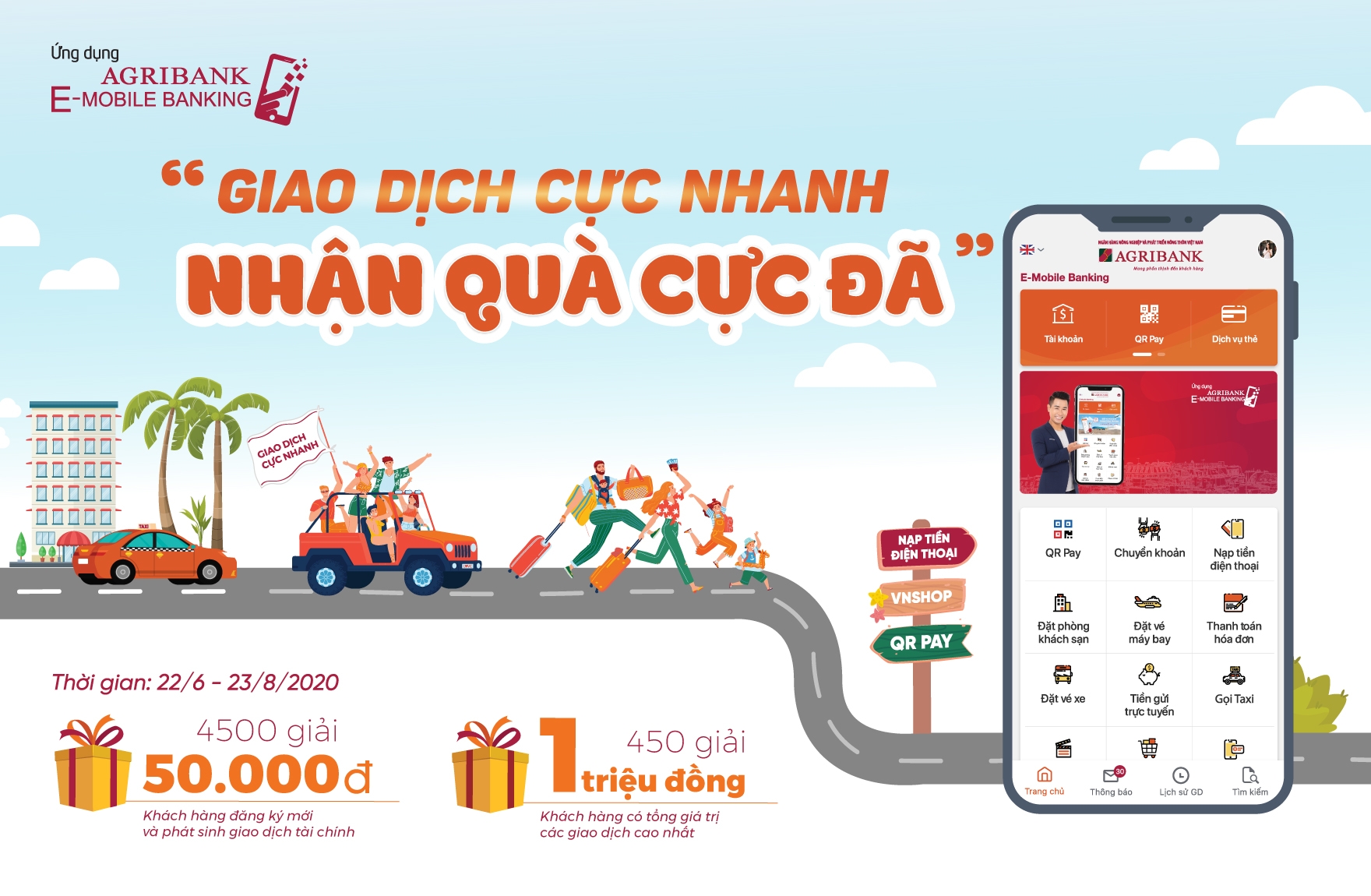 nhieu uu dai tu agribank tu ngay khong dung tien mat