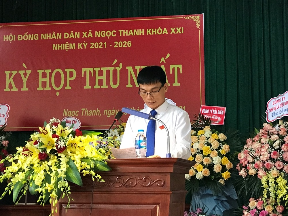 Phúc Yên: Nhiều vấn đề quan trọng được thực hiện tại kỳ họp thứ nhất HĐND xã Ngọc Thanh nhiệm kỳ 2021 - 2026