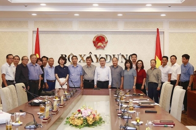 Ministry of Construction and Vietnam Federation of Civil Engineering Association: Continue to strengthen coordination and information exchange in cons