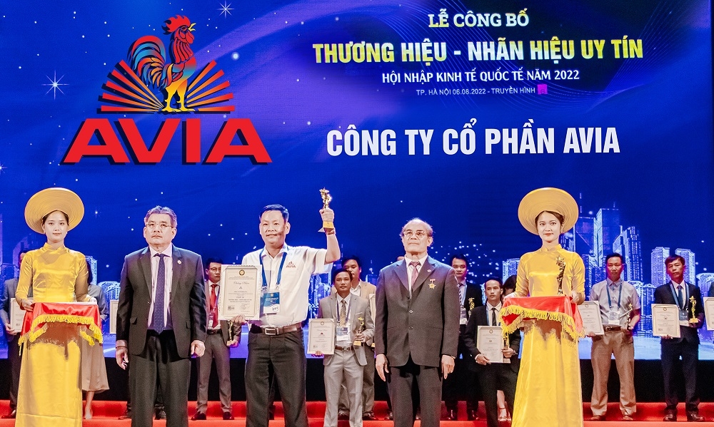 AVIA vào top 10 thương hiệu uy tín hàng đầu Việt Nam