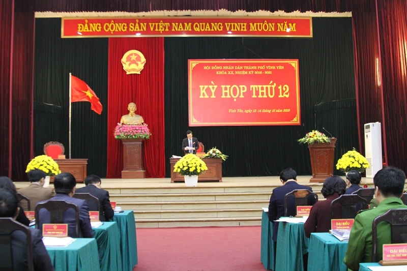 Vĩnh Yên (Vĩnh Phúc): Bế mạc kỳ họp thứ 12, HĐND thành phố khóa XX nhiệm kỳ 2016 - 2021