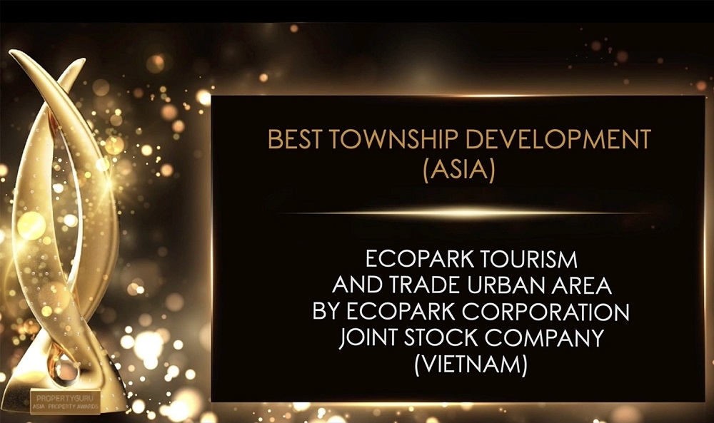 ecopark duoc vinh danh best of the best tai asia property awards 2020