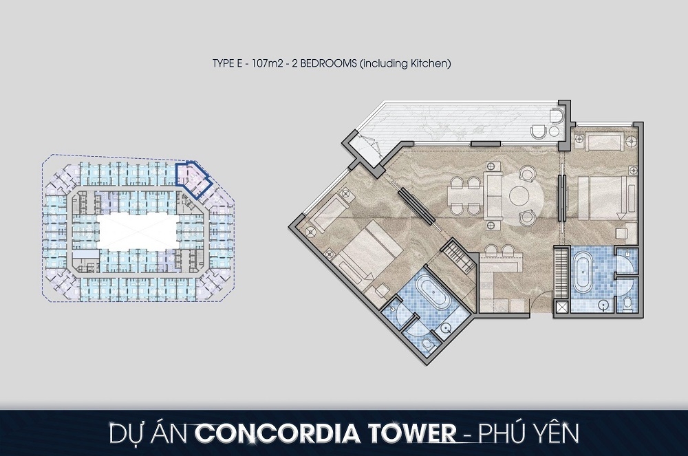 Hé lộ thiết kế ấn tượng dự án Concordia Tower - Phú Yên