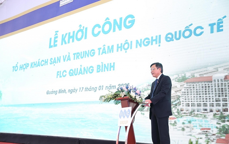 khoi cong to hop khach san 5 sao va trung tam hoi nghi quoc te tai dai du an flc quang binh