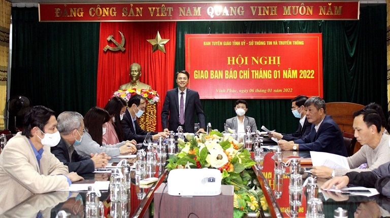 Vĩnh Phúc: Hội nghị giao ban báo chí thường kỳ tháng 01/2022