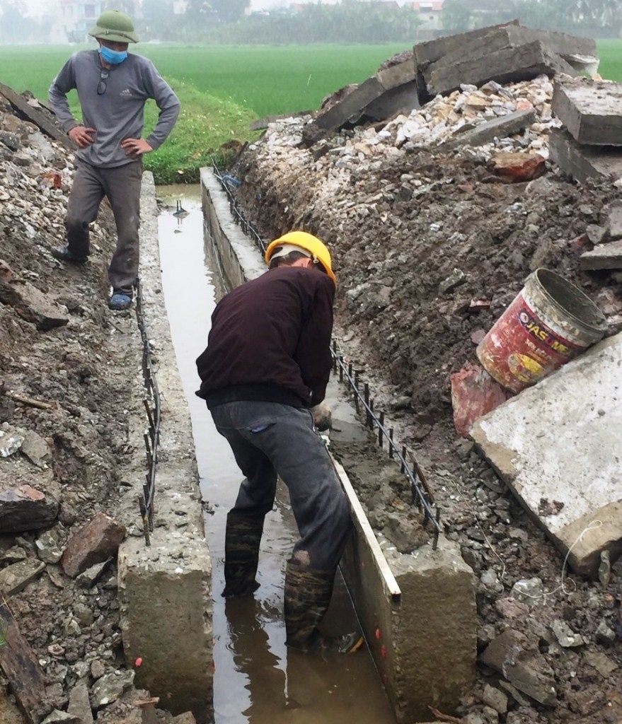 Hoằng Hóa (Thanh Hóa): Nhà thầu thi công “thiếu thép” rãnh chịu lực bị phạt 30 triệu đồng