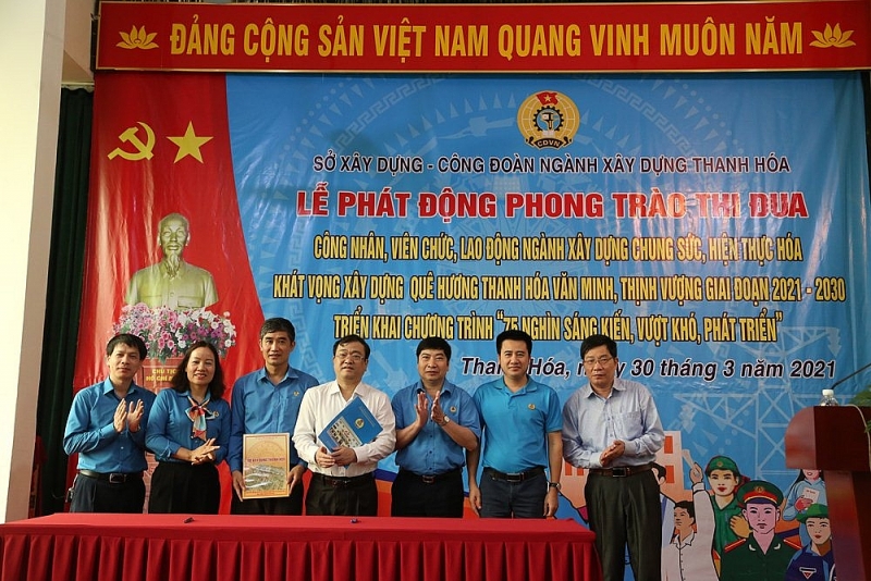 thanh hoa cong nhan vien chuc nganh xay dung chung suc hien thuc hoa khat vong xay dung tinh van minh thinh vuong