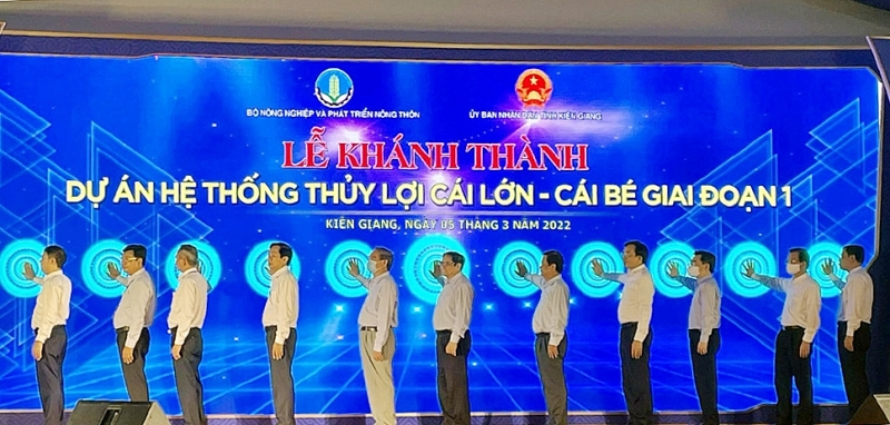 thu tuong pham minh chinh du le khanh thanh cong trinh thuy loi lon nhat mien tay voi tong von hon 3000 ty dong