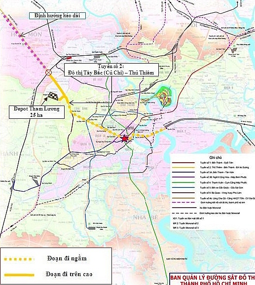 thanh pho ho chi minh tim quy dat lam bai giu xe doc tuyen metro so 2