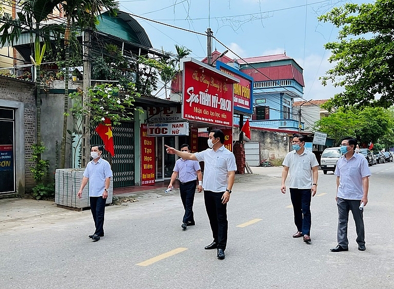 vinh phuc kiem tra cong tac phong chong dich covid 19 tai huyen binh xuyen