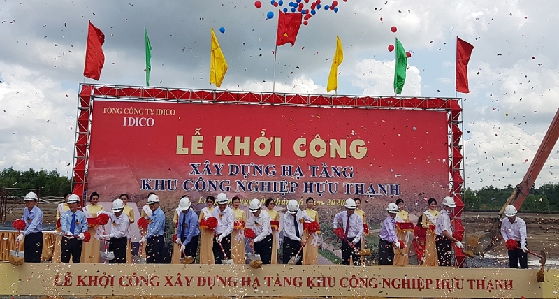 long an khoi cong xay dung ha tang khu cong nghiep huu thanh