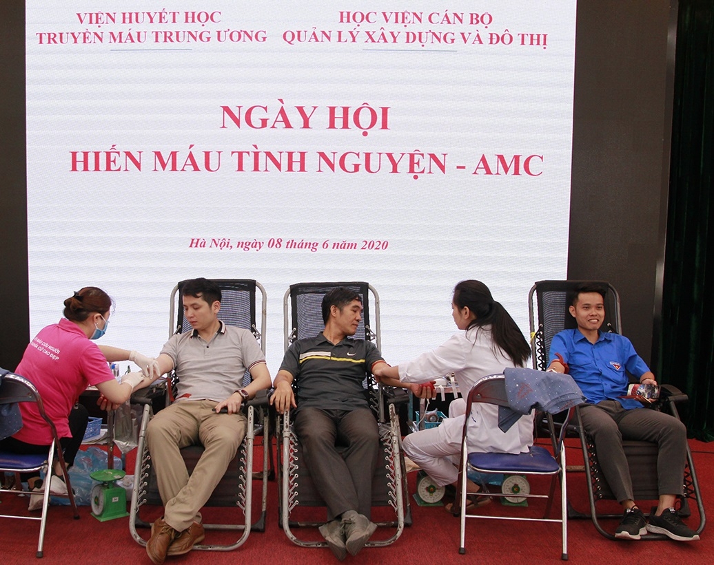 Học viện Cán bộ quản lý xây dựng và đô thị tổ chức ngày hội Hiến máu tình nguyện năm 2020