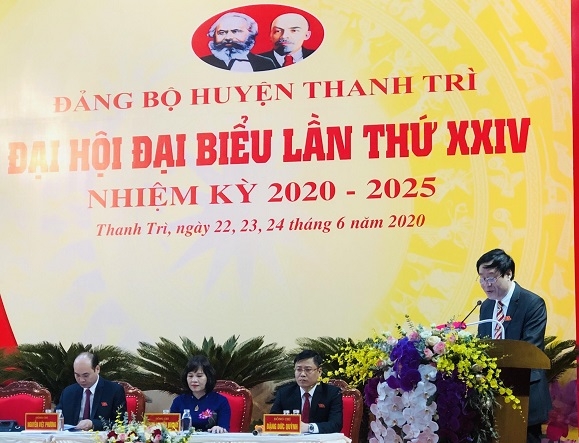 Ông Lê Tiến Nhật tái đắc cử Bí thư Huyện ủy Thanh Trì