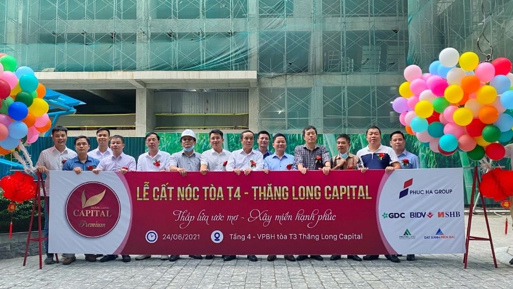 Cất nóc toà T4 Thăng Long Capital Premium - Cất lên niềm tin và sự thịnh vượng