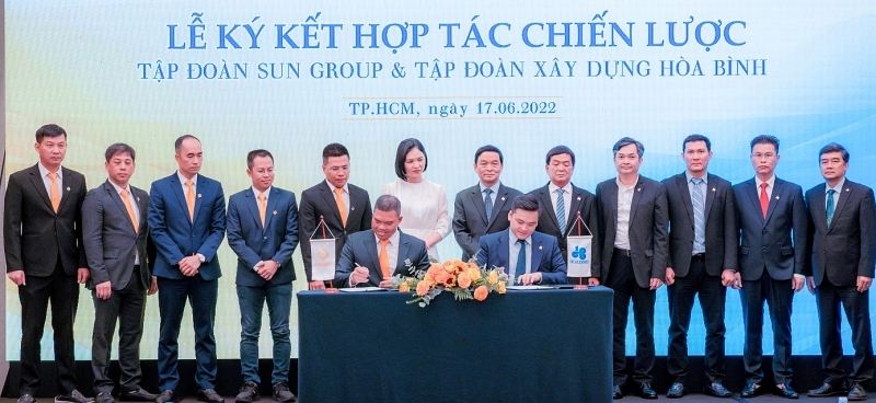 tap doan xay dung hoa binh va tap doan sun group ky ket hop tac chien luoc