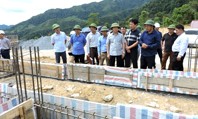 Trạm Tấu (Yên Bái): Kiểm tra tình hình triển khai các dự án, công trình trọng điểm