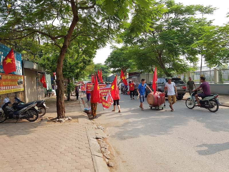 Long Biên (Hà Nội): Người dân phản đối việc thu hồi đất làm trường học, bãi xe