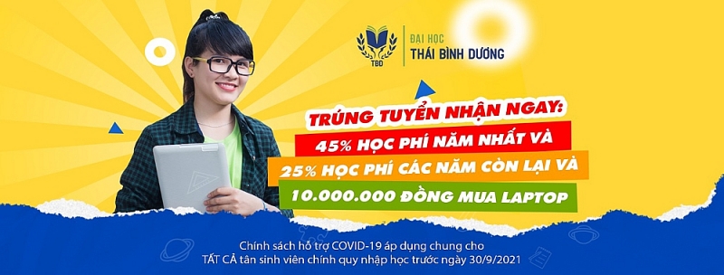 dai hoc thai binh duong cong bo diem trung tuyen 2021