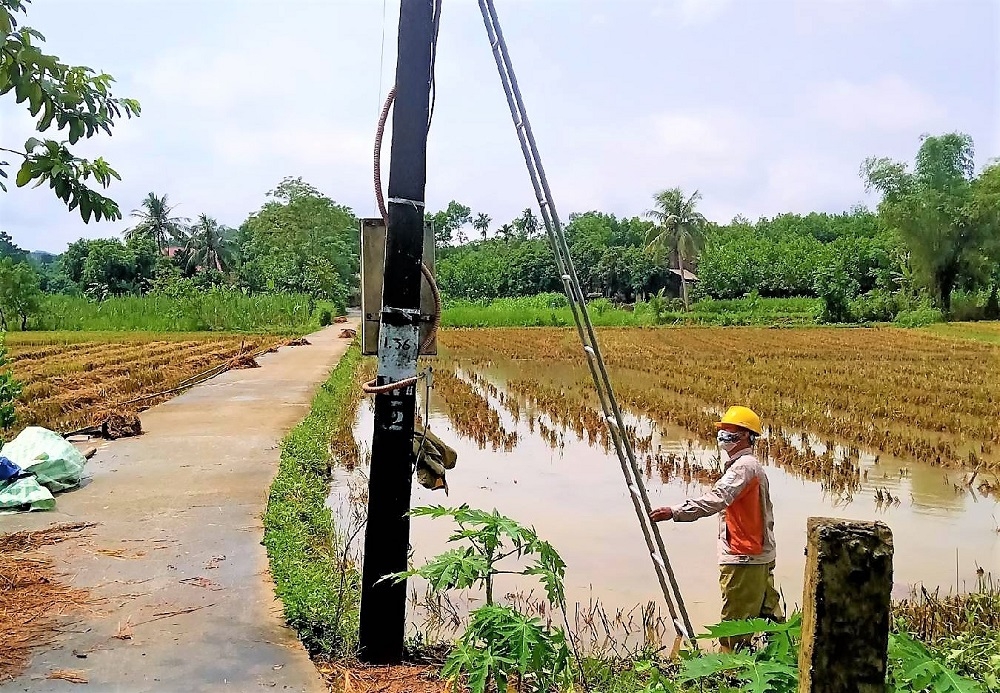 Thanh Hoá: Công ty Điện lực chủ động ứng phó, khắc phục ảnh hưởng hoàn lưu bão số 6