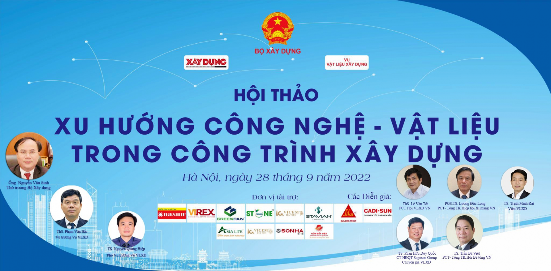 hoi thao xu huong cong nghe vat lieu trong cong trinh xay dung