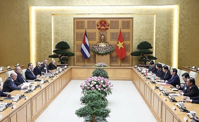 Thủ tướng Chính phủ Phạm Minh Chính hội đàm với Thủ tướng Cuba
