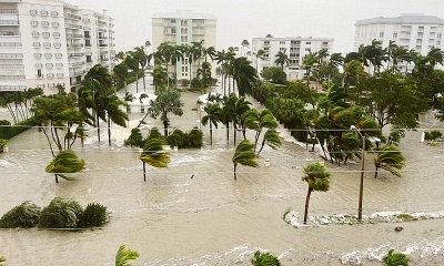 Hình ảnh bão Ian gây ngập lụt nghiêm trọng nhất trong 500 năm qua ở Mỹ