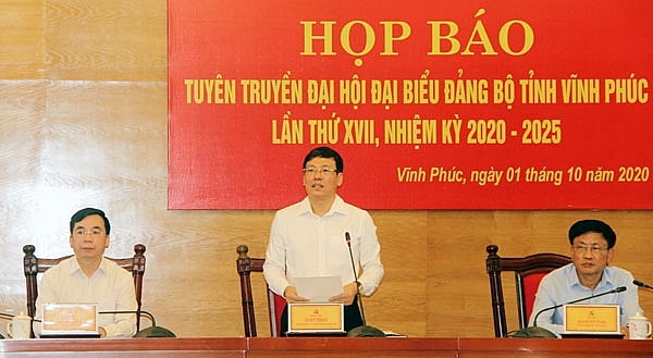 vinh phuc dai hoi dai bieu dang bo tinh lan thu xvii dien ra trong 3 ngay