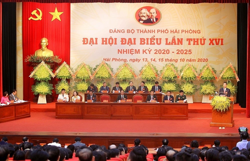 dai hoi dai bieu dang bo thanh pho hai phong lan thu xvi hop phien tru bi