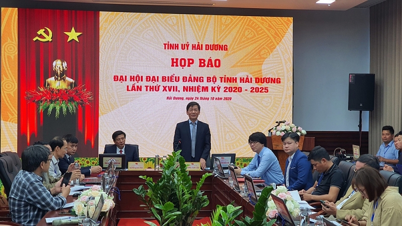 hai duong hop bao ve dai hoi dai bieu dang bo tinh lan thu xvii nhiem ky 2020 2025